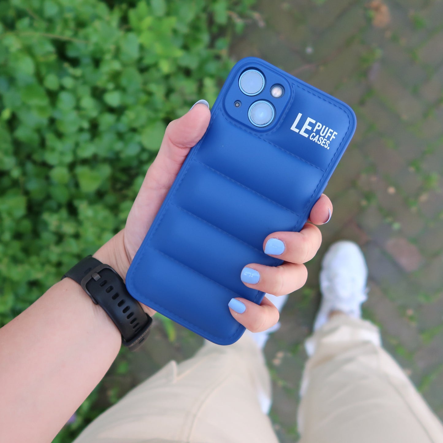 iPhone telefoonhoesje blauw