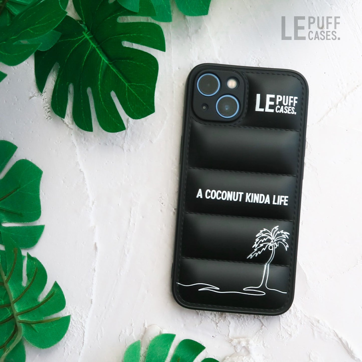 iPhone Puffer Case Telefoonhoesje Phone Case Zwart
