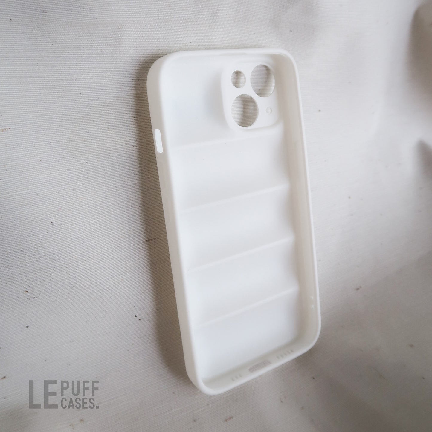 iPhone Telefoonhoesje Phone Case Puffer Case Wit
