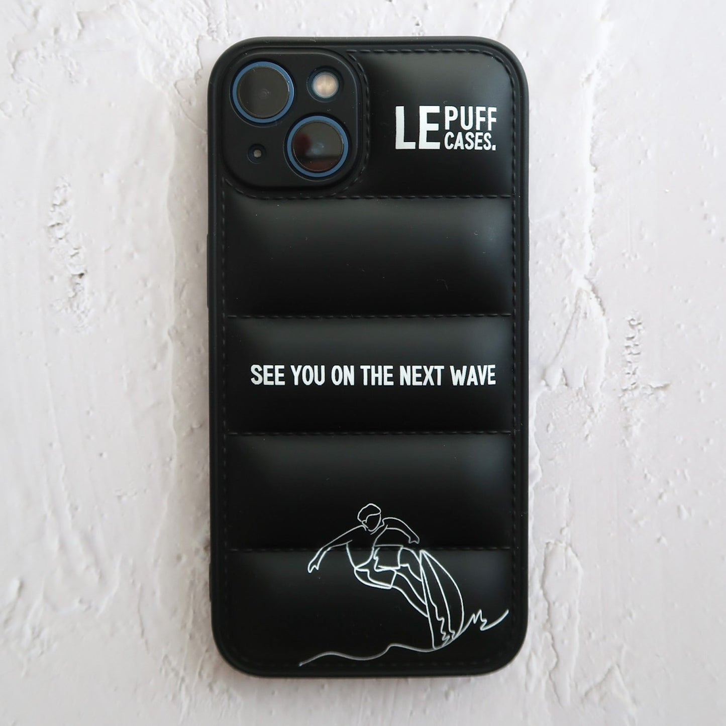 iPhone Telefoonhoesje Puffer Case Phone Case Zwart
