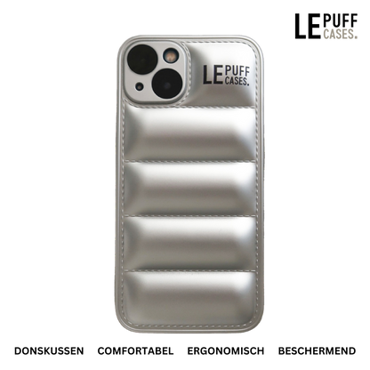 Puffer Case Telefoonhoesje iPhone Zilver