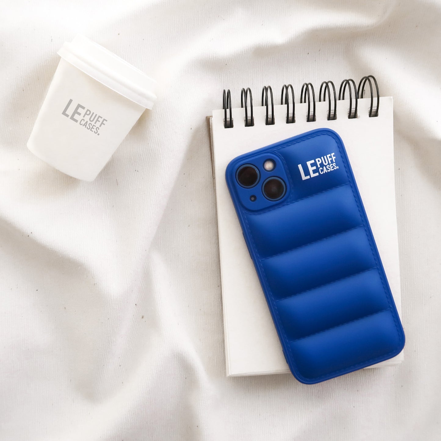iPhone Telefoonhoesje puffer cases phone cases blauw